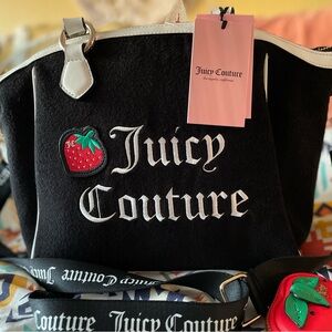 Juicy Couture Black and White Women's Bag